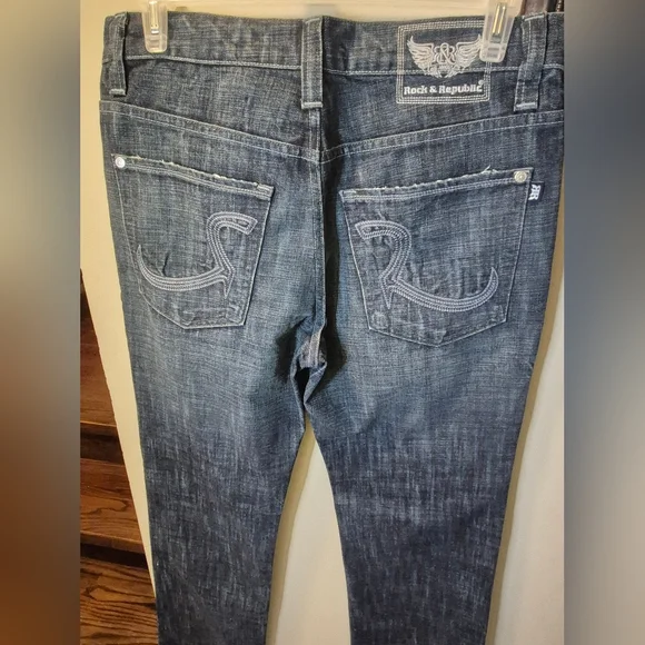 Rock & Republic Blue Denim Jeans - Picture 2 of 16